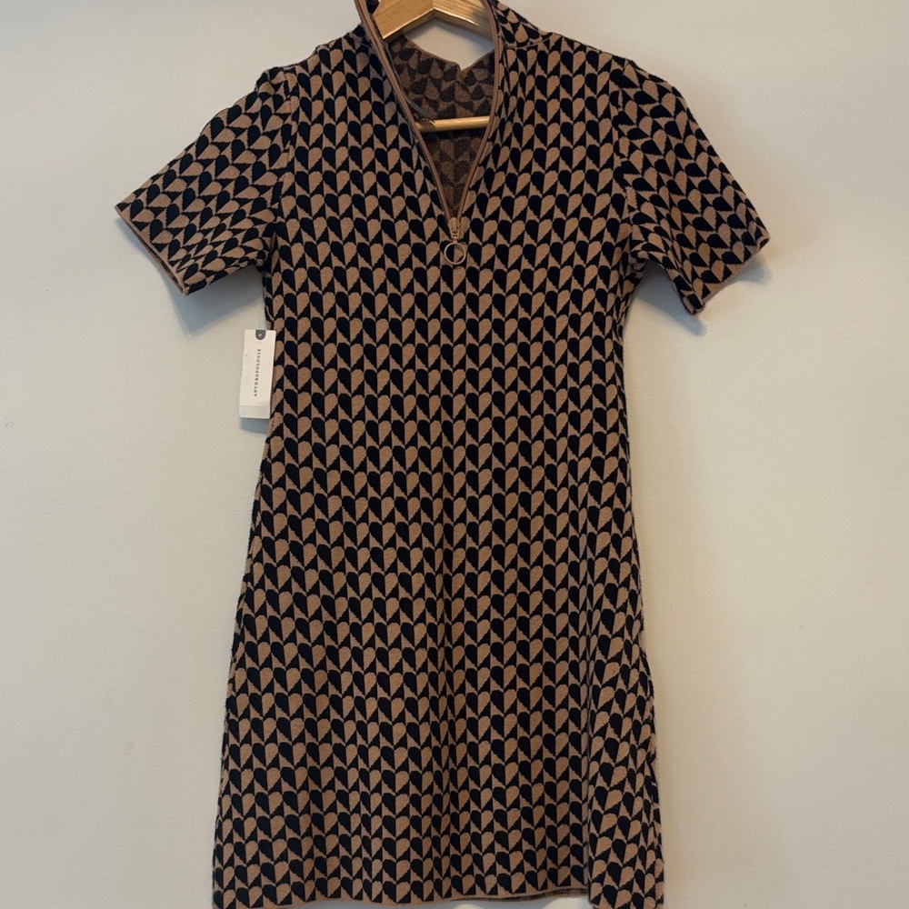 Anthropologie knit mini dress- size XXS NWT - Picture 2 of 6
